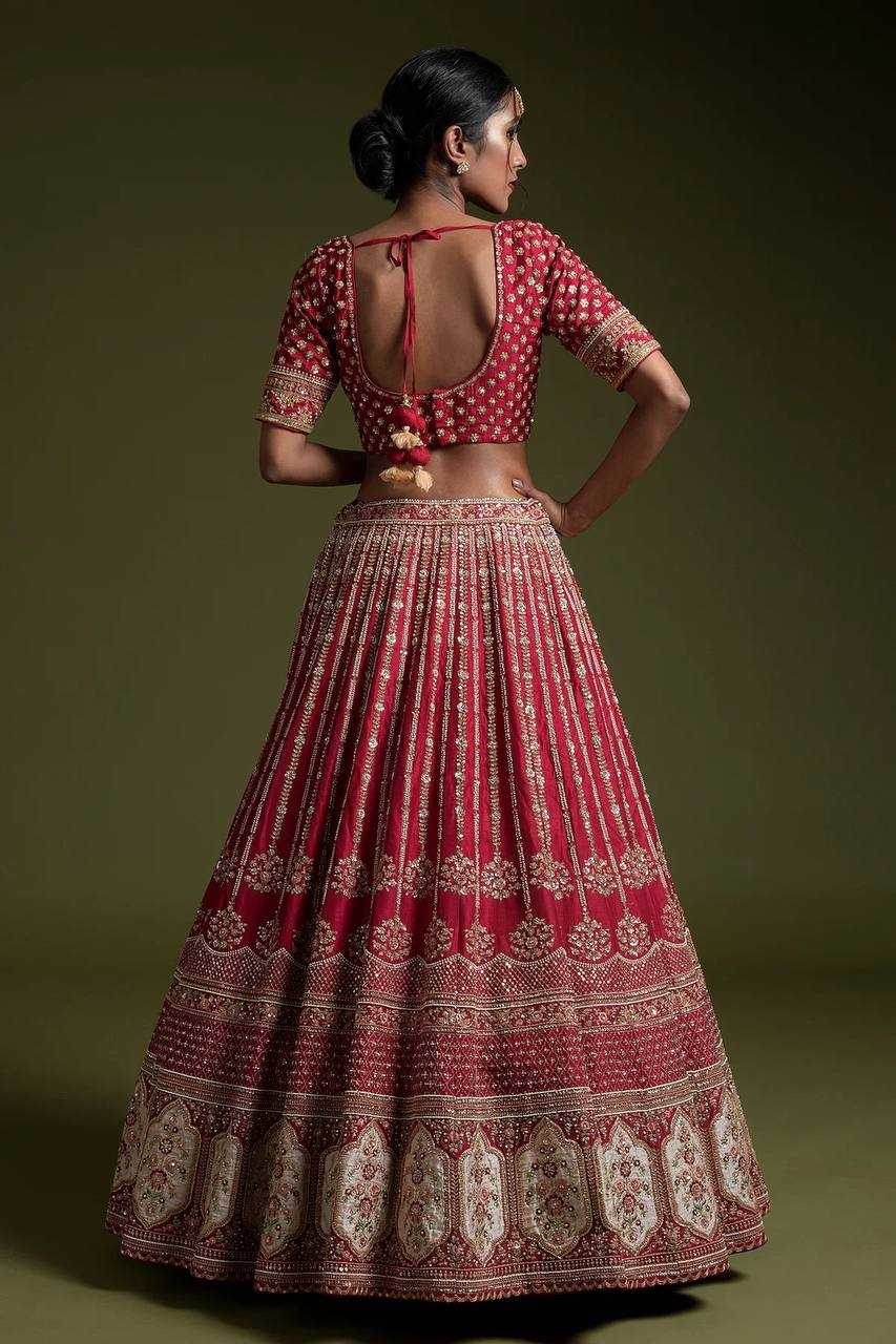 Elegant Art Silk Thread Work Lehenga for Festive Occasions - MYLUXURY LANE ENTERPRISE