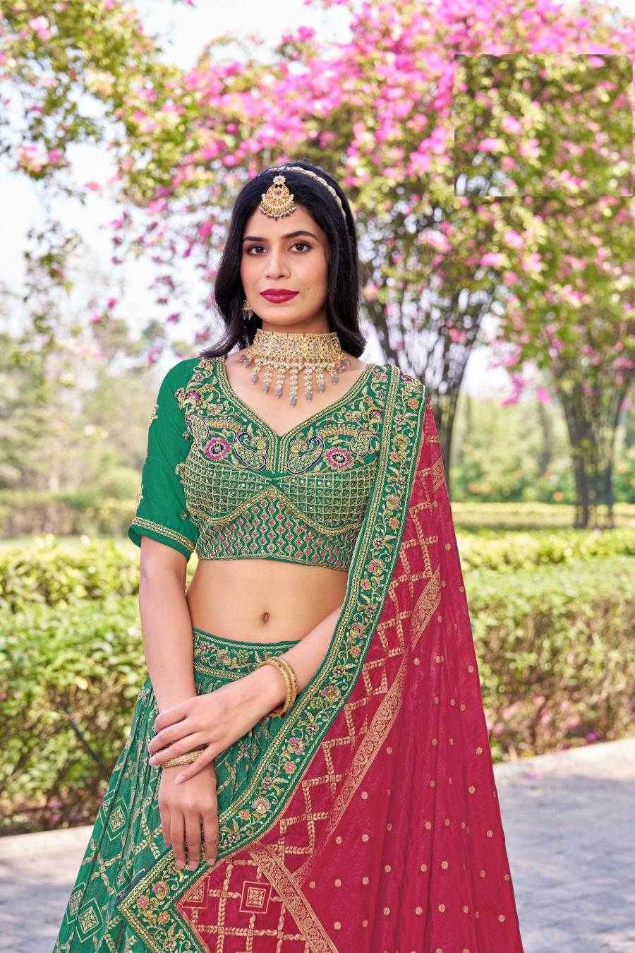 Elegant Banarasi Soft Silk Lehenga for Festive Occasions - MYLUXURY LANE ENTERPRISE
