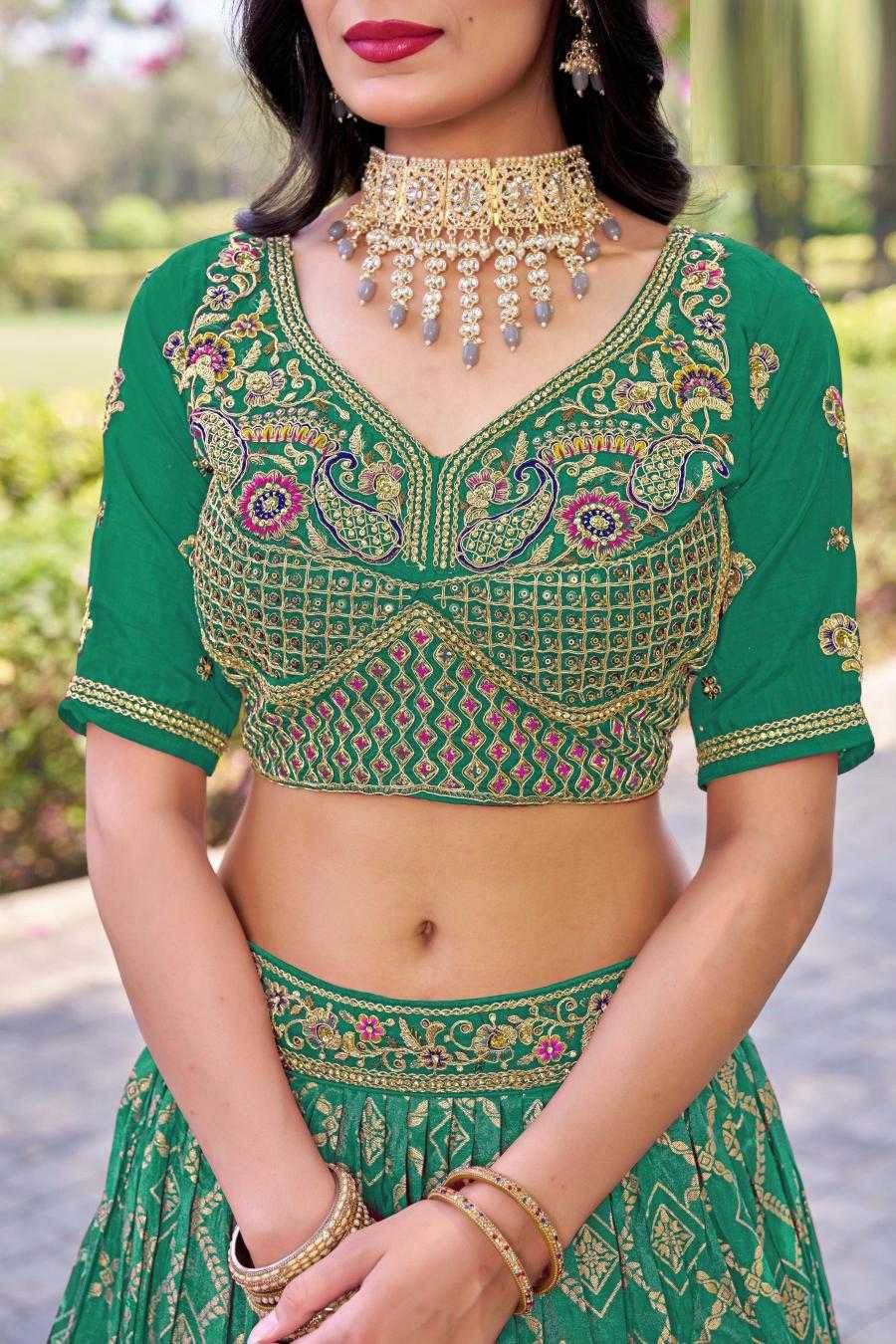 Elegant Banarasi Soft Silk Lehenga for Festive Occasions - MYLUXURY LANE ENTERPRISE