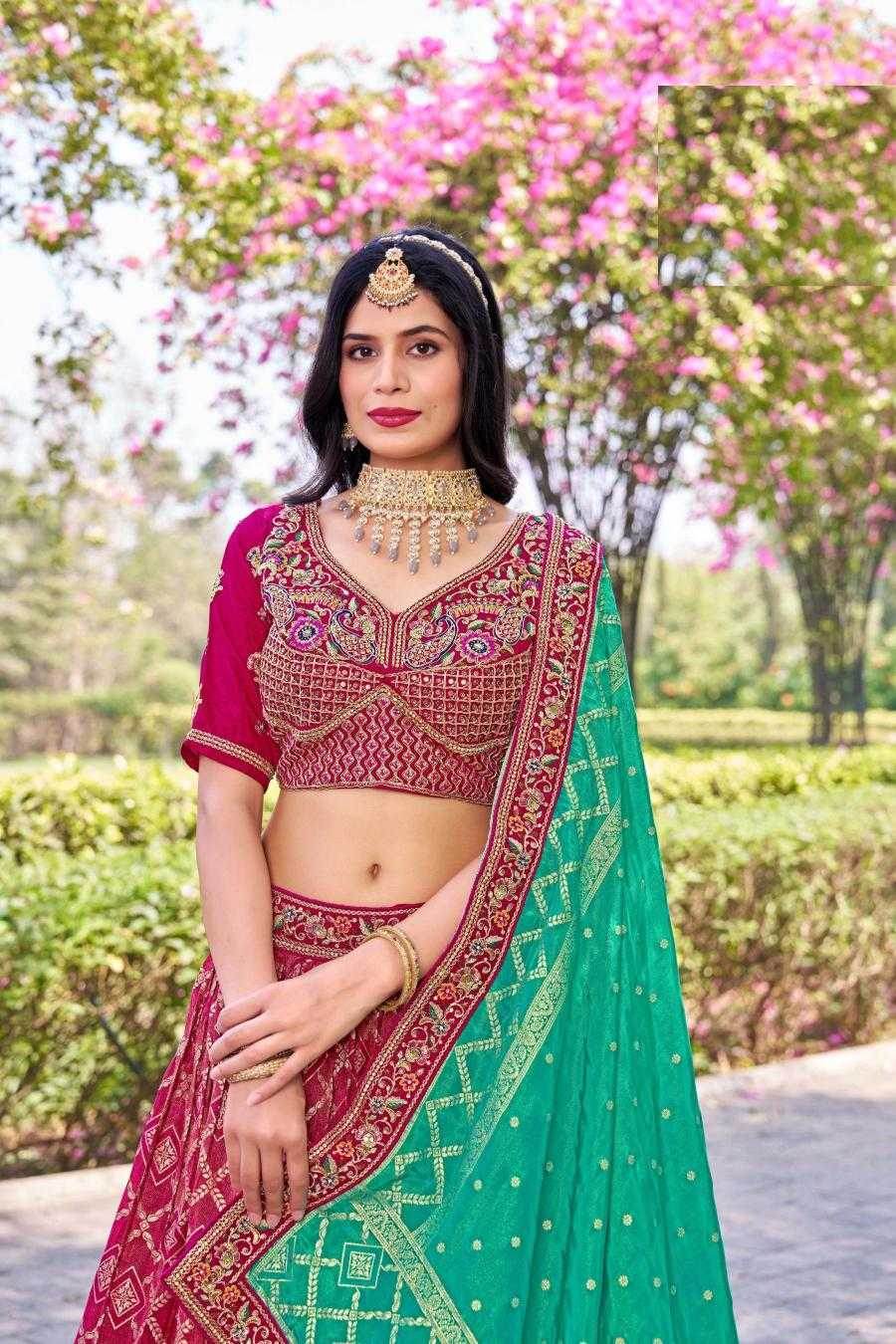Elegant Banarasi Soft Silk Lehenga for Festive Occasions - MYLUXURY LANE ENTERPRISE