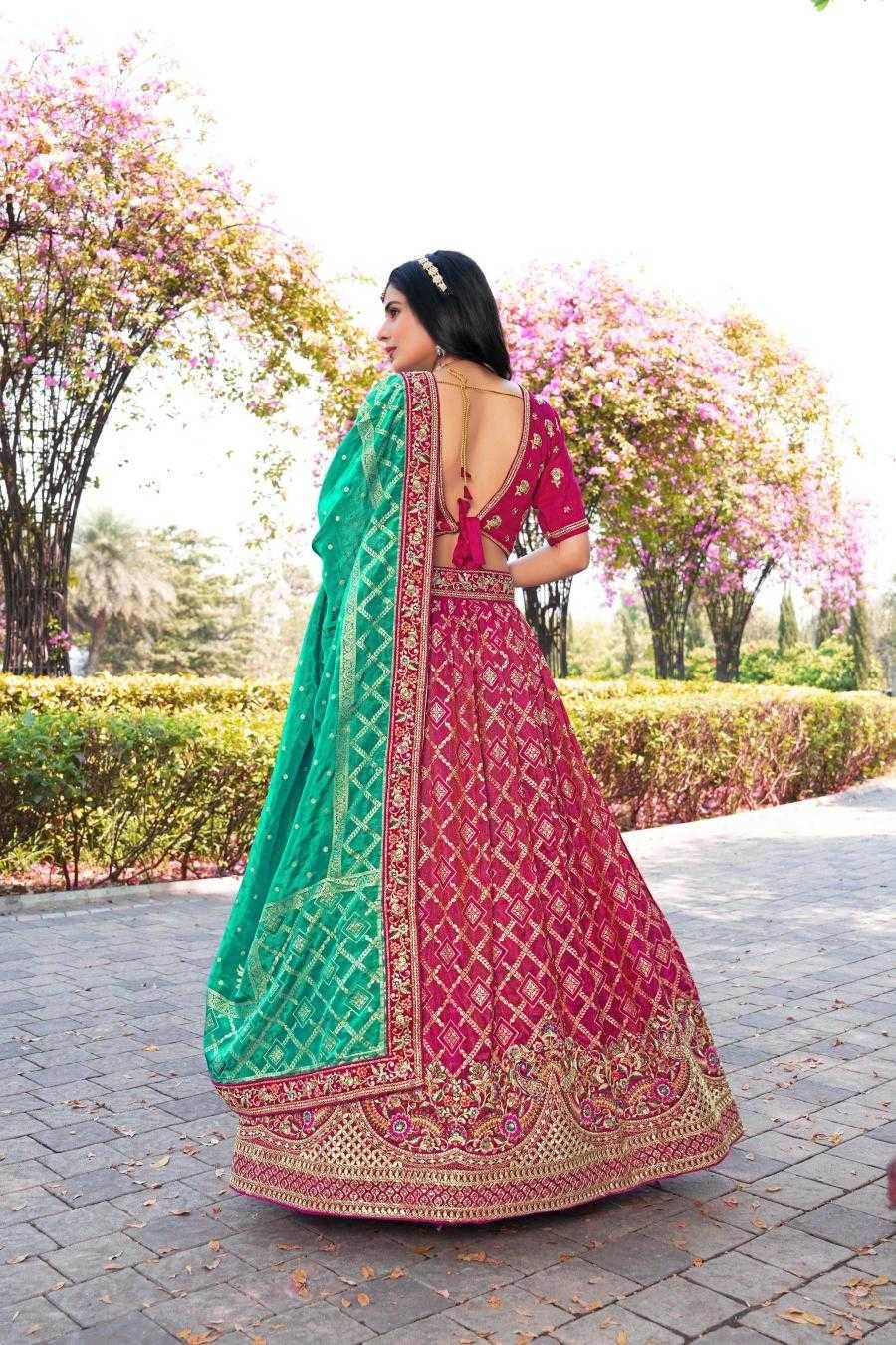 Elegant Banarasi Soft Silk Lehenga for Festive Occasions - MYLUXURY LANE ENTERPRISE