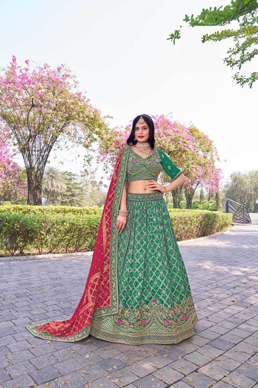 Elegant Banarasi Soft Silk Lehenga for Festive Occasions - MYLUXURY LANE ENTERPRISE