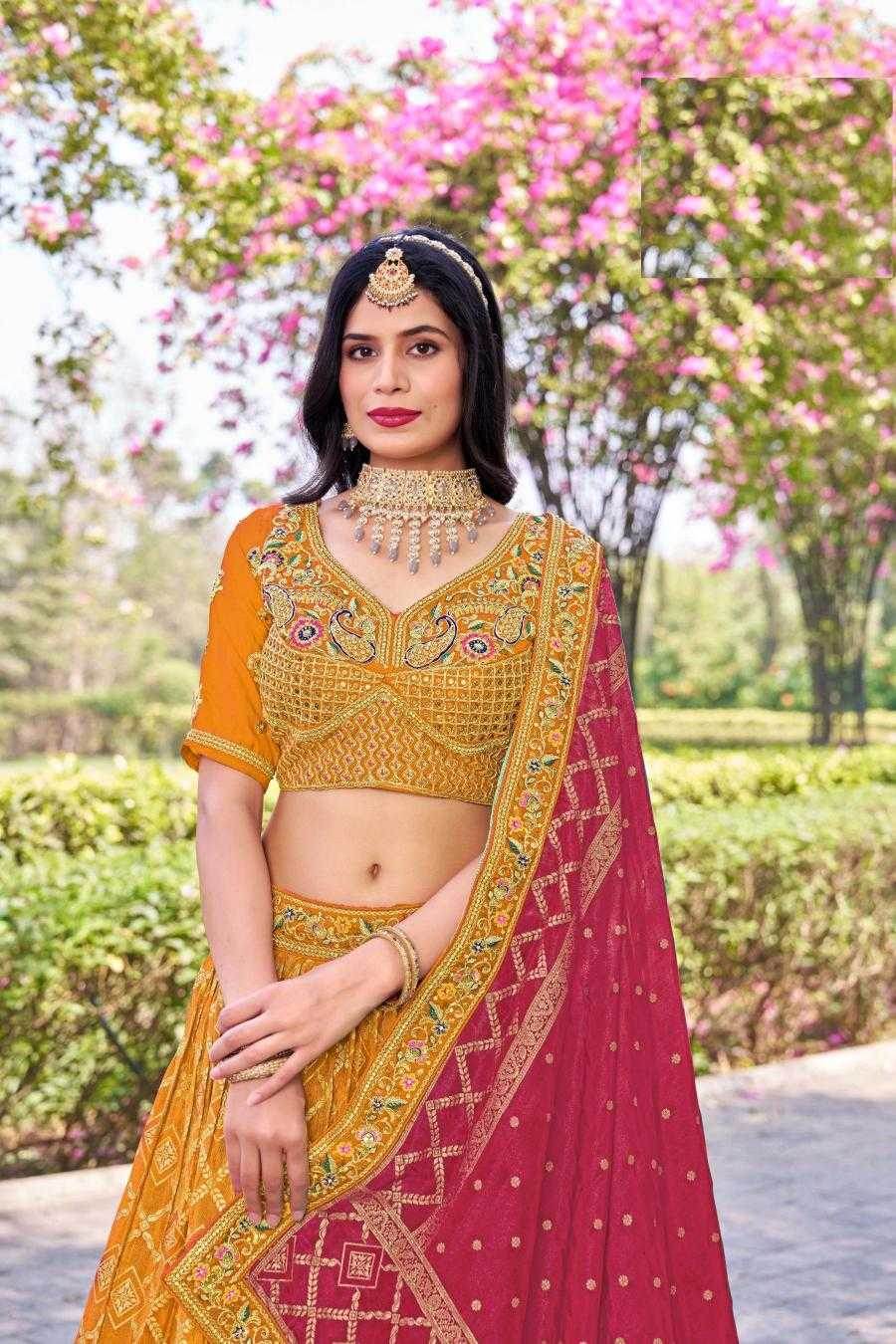 Elegant Banarasi Soft Silk Lehenga for Festive Occasions - MYLUXURY LANE ENTERPRISE