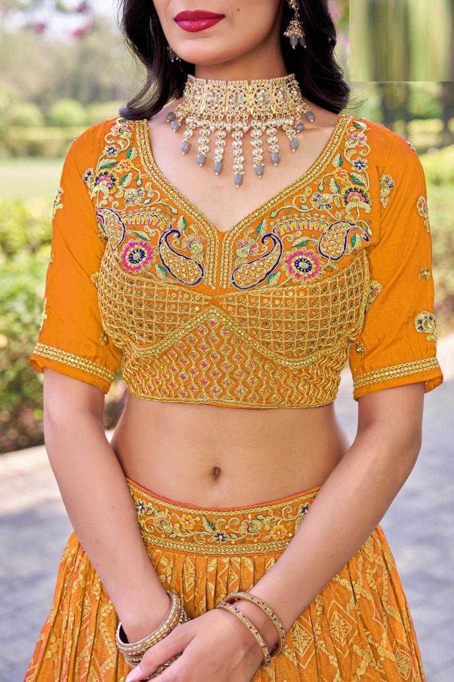 Elegant Banarasi Soft Silk Lehenga for Festive Occasions - MYLUXURY LANE ENTERPRISE