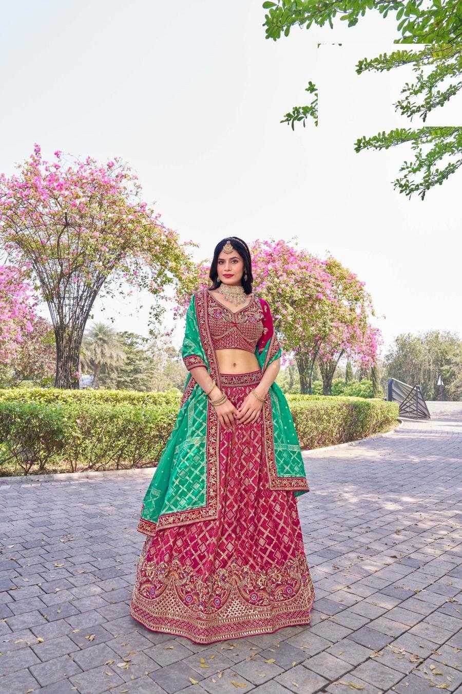 Elegant Banarasi Soft Silk Lehenga for Festive Occasions - MYLUXURY LANE ENTERPRISE