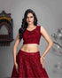 Butterfly Net Lehenga Choli Reception Outfit for Women - MYLUXURY LANE ENTERPRISE