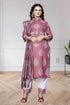 Chanderi Silk Ladies Printed Zari Suit - MYLUXURY LANE ENTERPRISE