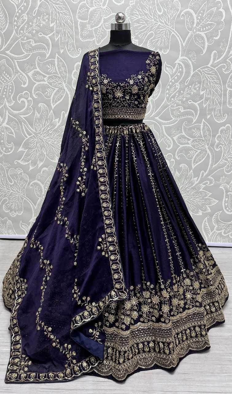 Elegant Bridal Embroidered Lehenga for Modern Brides - MYLUXURY LANE ENTERPRISE