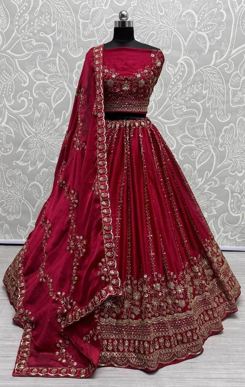 Elegant Bridal Embroidered Lehenga for Modern Brides - MYLUXURY LANE ENTERPRISE