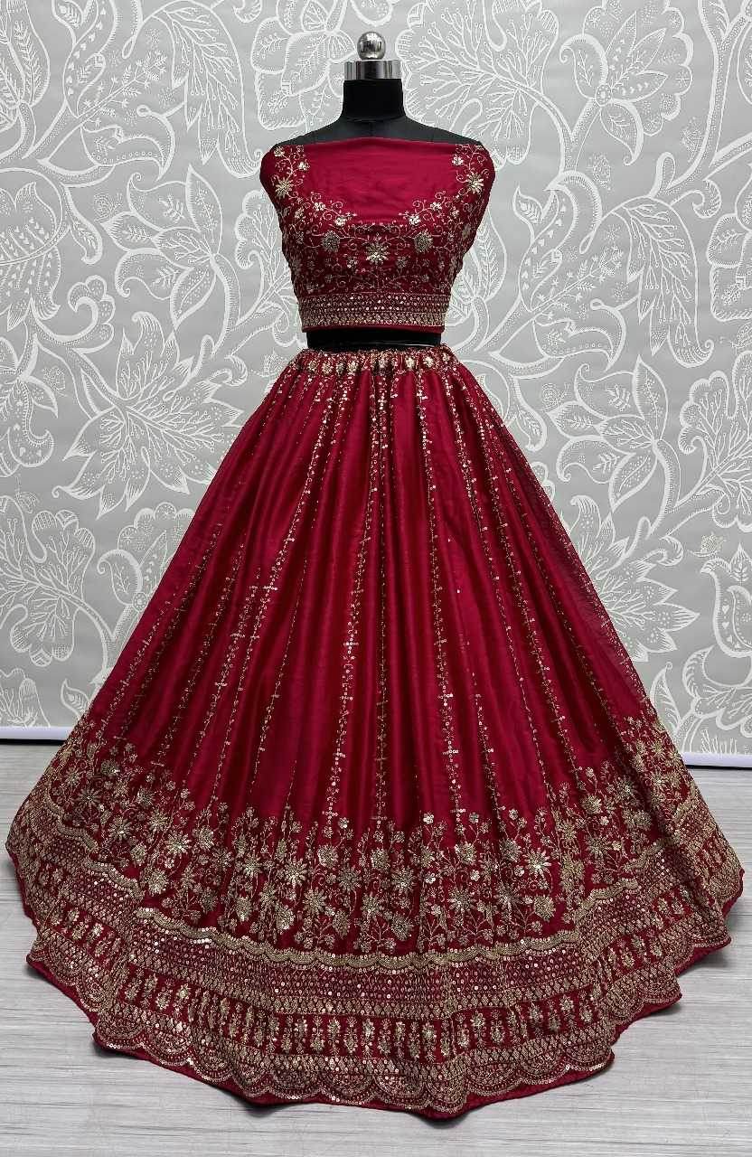 Elegant Bridal Embroidered Lehenga for Modern Brides - MYLUXURY LANE ENTERPRISE