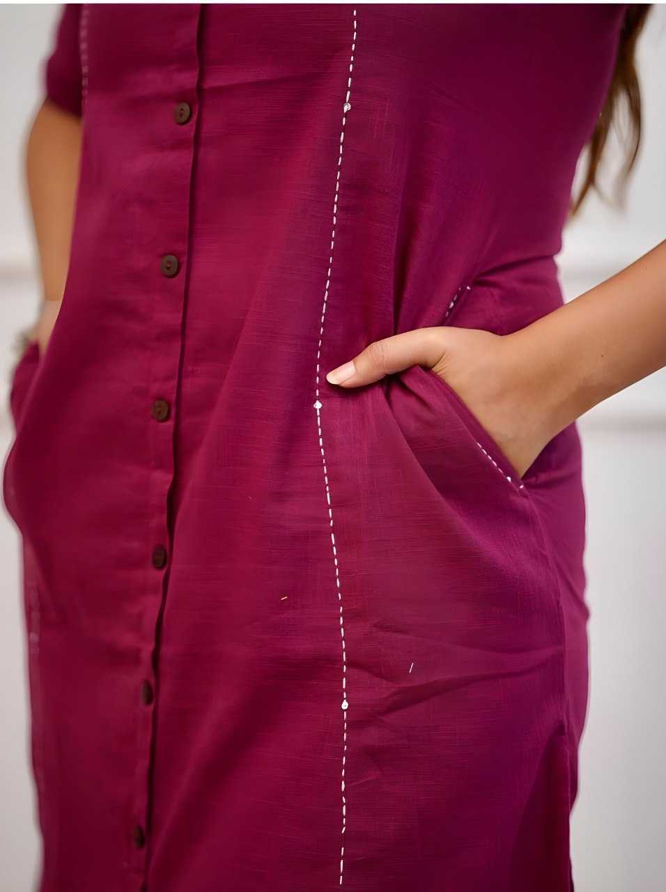 Cotton \ Western Wears Festive Collection Cotton Kurti With Bottom