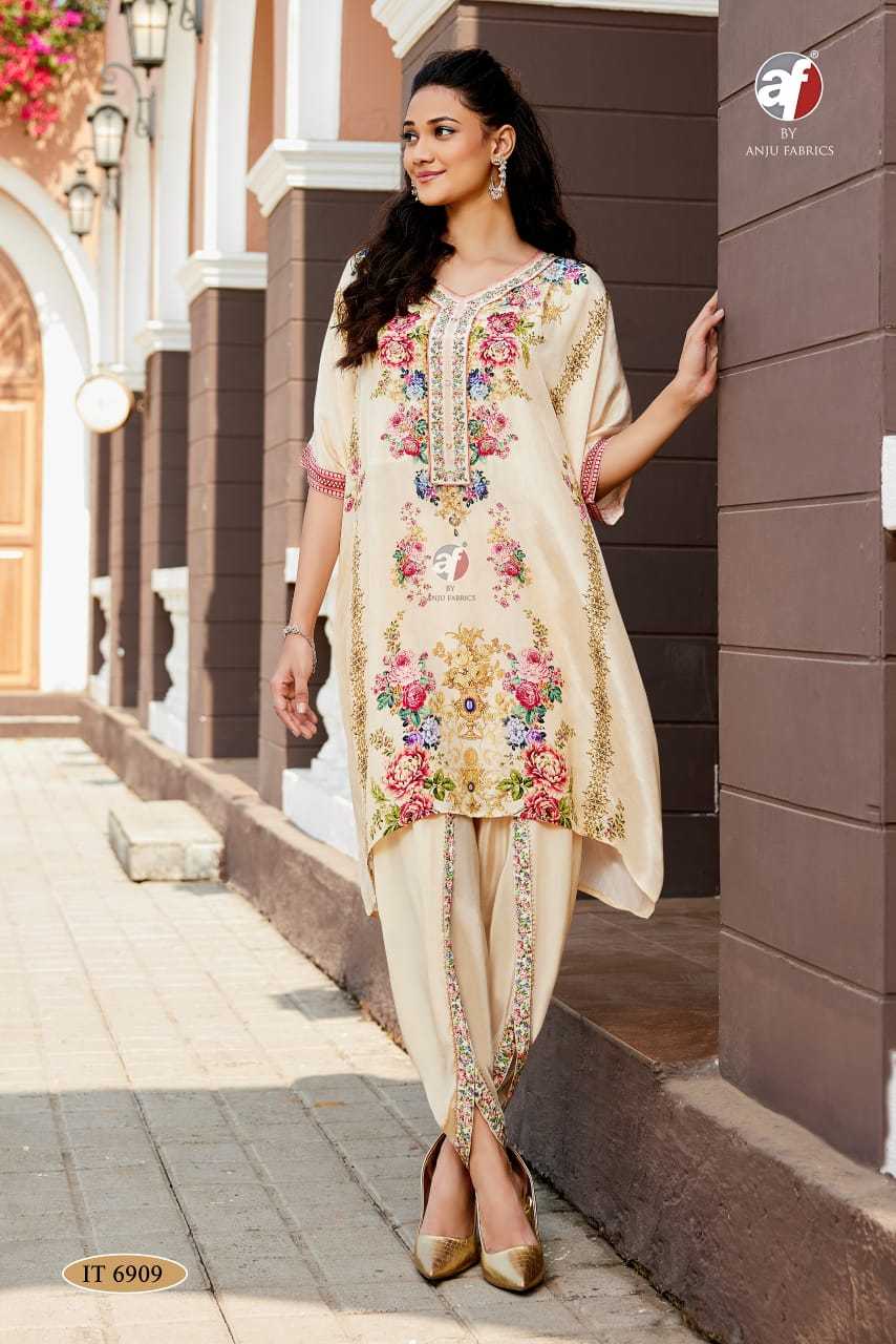 Crepe  Ladies Embroidery Dhoti Salwar Handwork Suit