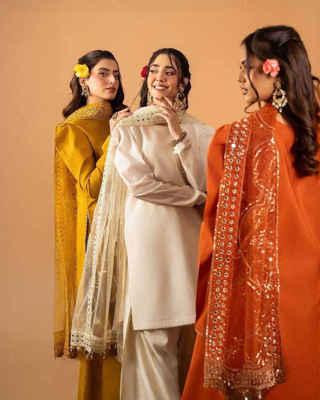 Crepe Silk Ladies Party wear Designer Suit - MYLUXURY LANE ENTERPRISE