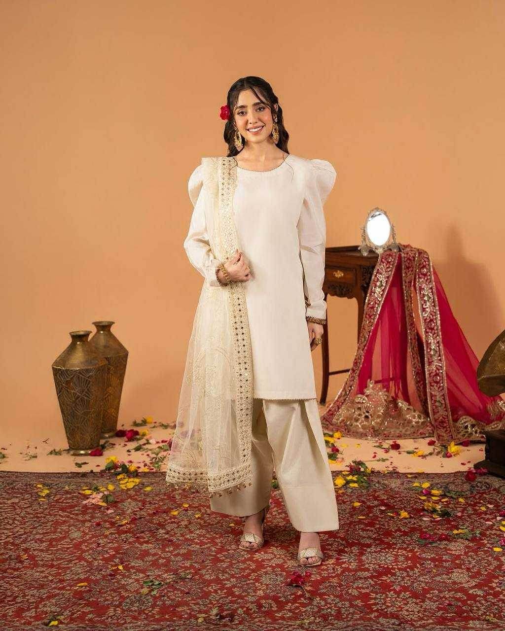 Crepe Silk Ladies Party wear Designer Suit - MYLUXURY LANE ENTERPRISE