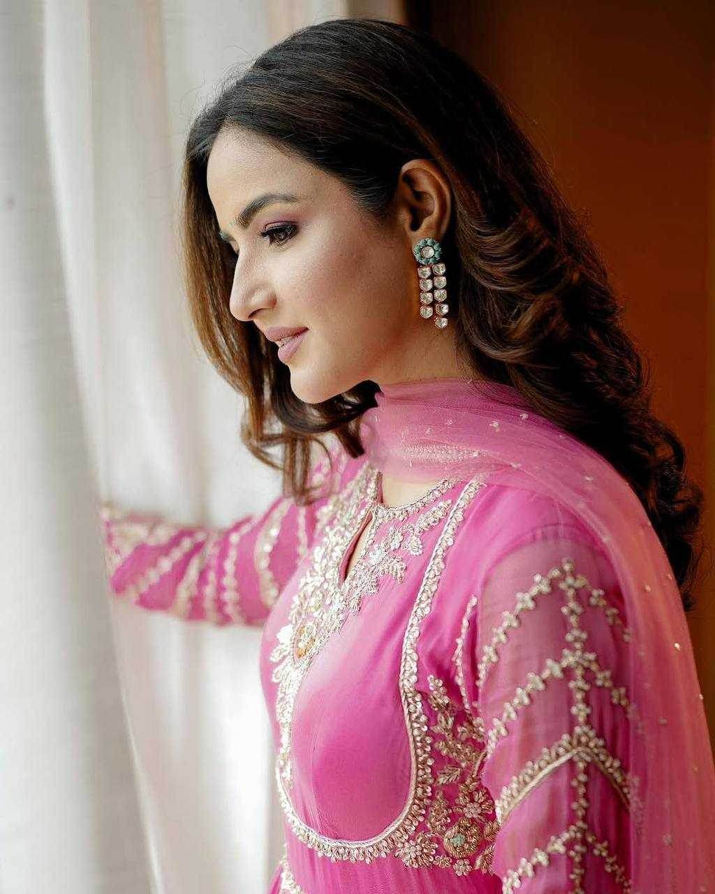 Faux Georgette Embroidery Gowns - MYLUXURY LANE ENTERPRISE