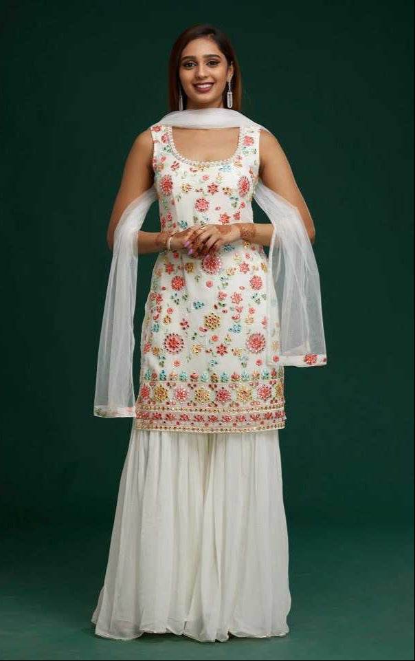 Faux Georgette Party Gown - MYLUXURY LANE ENTERPRISE