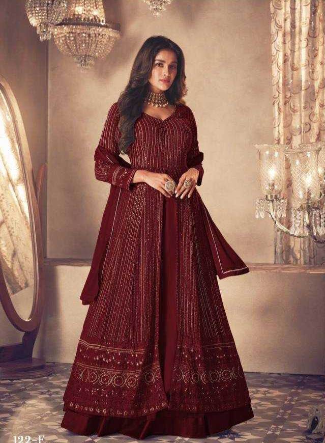 Faux Georgette Embroidery Gown - MYLUXURY LANE ENTERPRISE