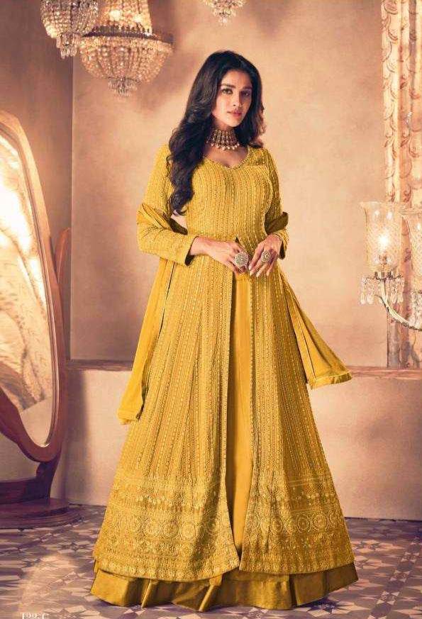 Faux Georgette Embroidery Gown - MYLUXURY LANE ENTERPRISE