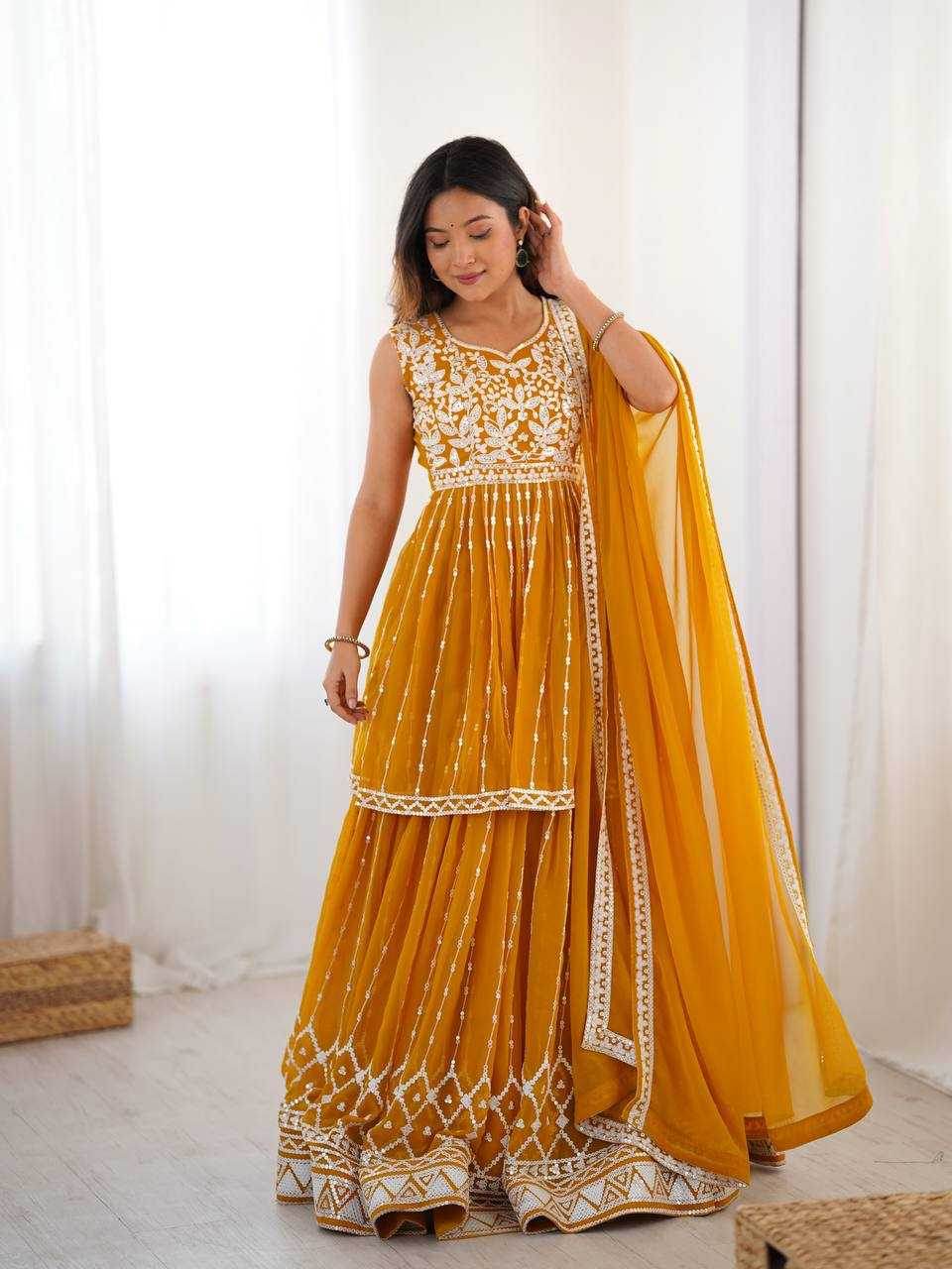 Faux Georgette Festive Designer Lehenga Choli - MYLUXURY LANE ENTERPRISE