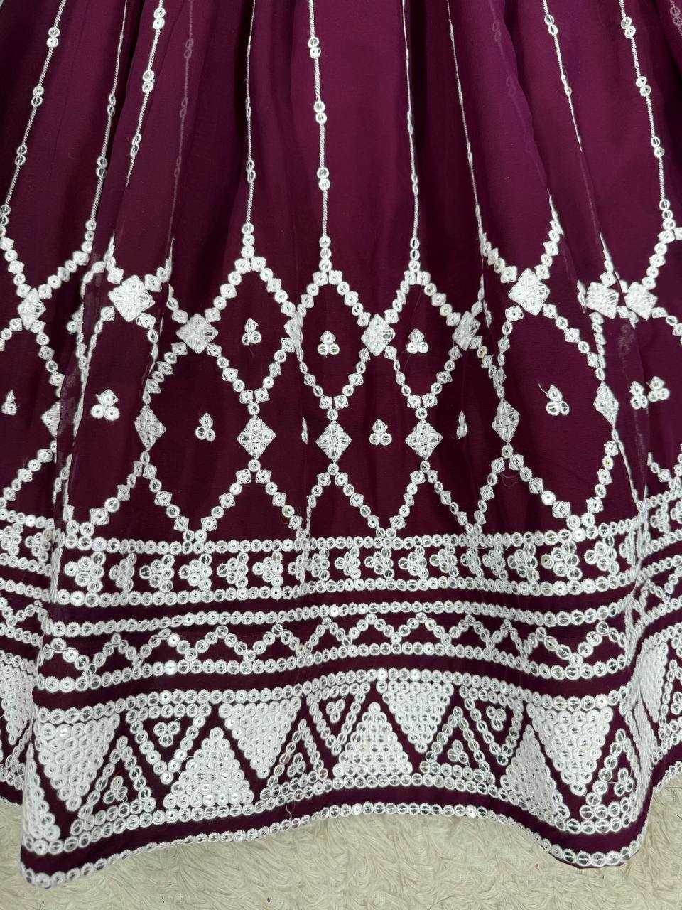 Faux Georgette Festive Designer Lehenga Choli - MYLUXURY LANE ENTERPRISE