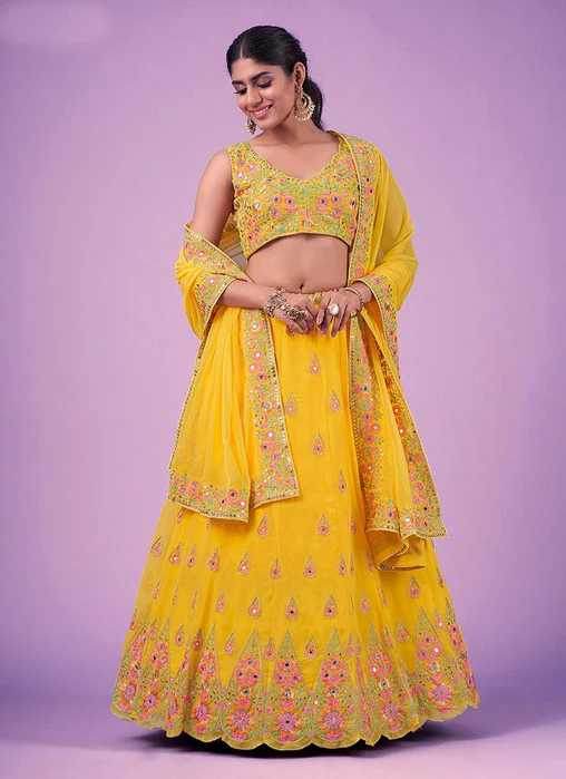Faux Georgette Designer Lehenga - MYLUXURY LANE ENTERPRISE