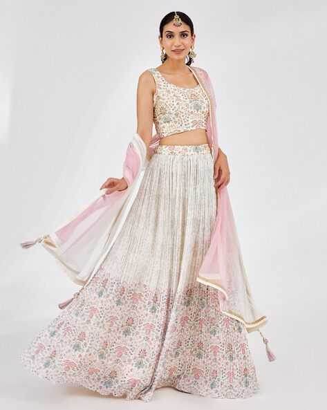 Faux Georgette Designer Lehenga With Dupatta - MYLUXURY LANE ENTERPRISE