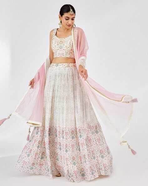 Faux Georgette Designer Lehenga With Dupatta - MYLUXURY LANE ENTERPRISE