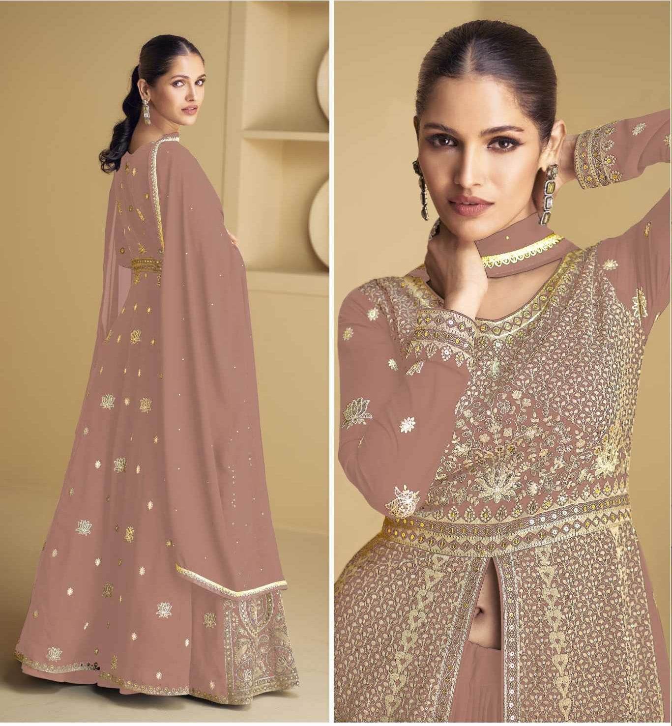 Faux Georgette Party Gown - MYLUXURY LANE ENTERPRISE