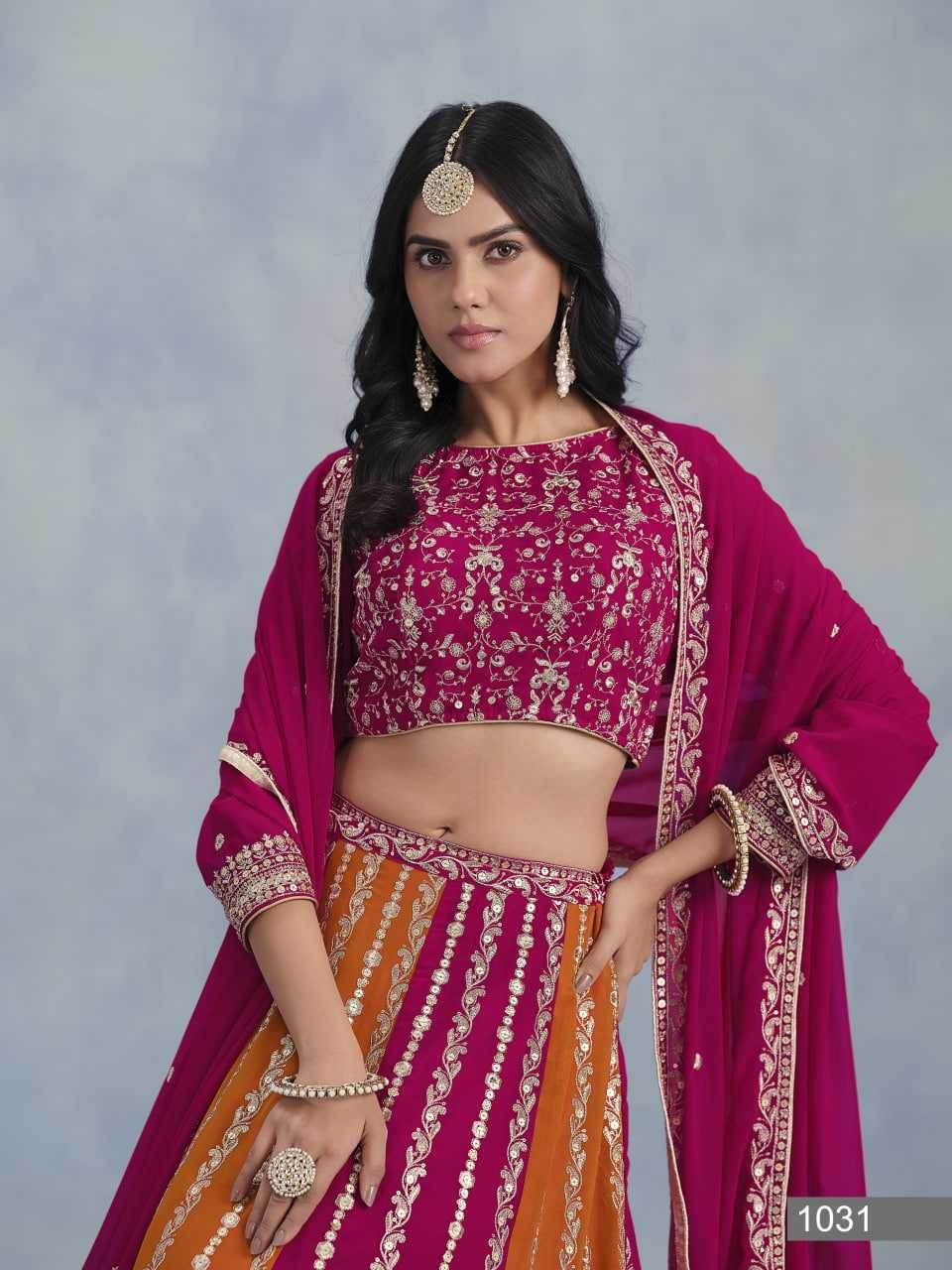 Faux Bridal Lehenga With Cancan - MYLUXURY LANE ENTERPRISE