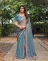FENDY Party Wear Chiffon Lace Border Sarees - MYLUXURY LANE ENTERPRISE
