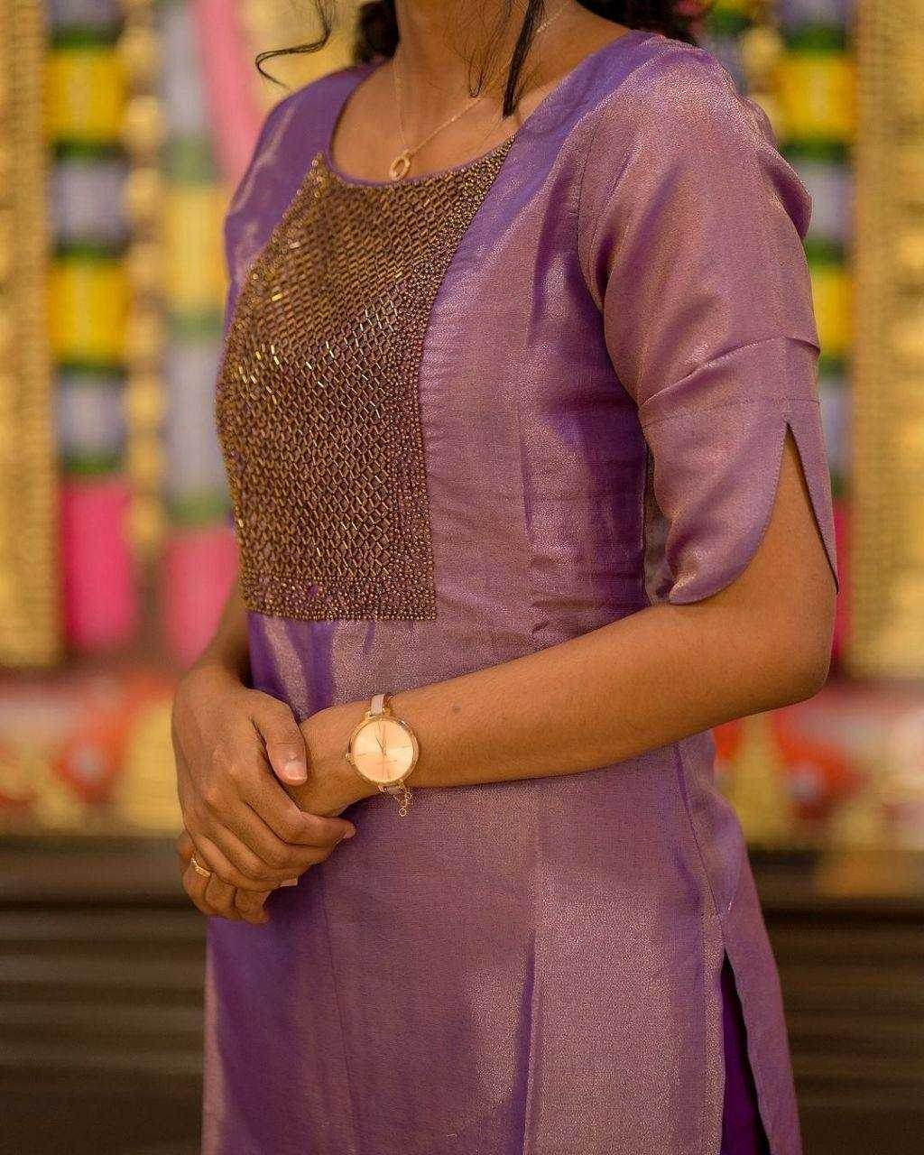 FENDY Ladies Silk Party wear Handwork Suit - MYLUXURY LANE ENTERPRISE