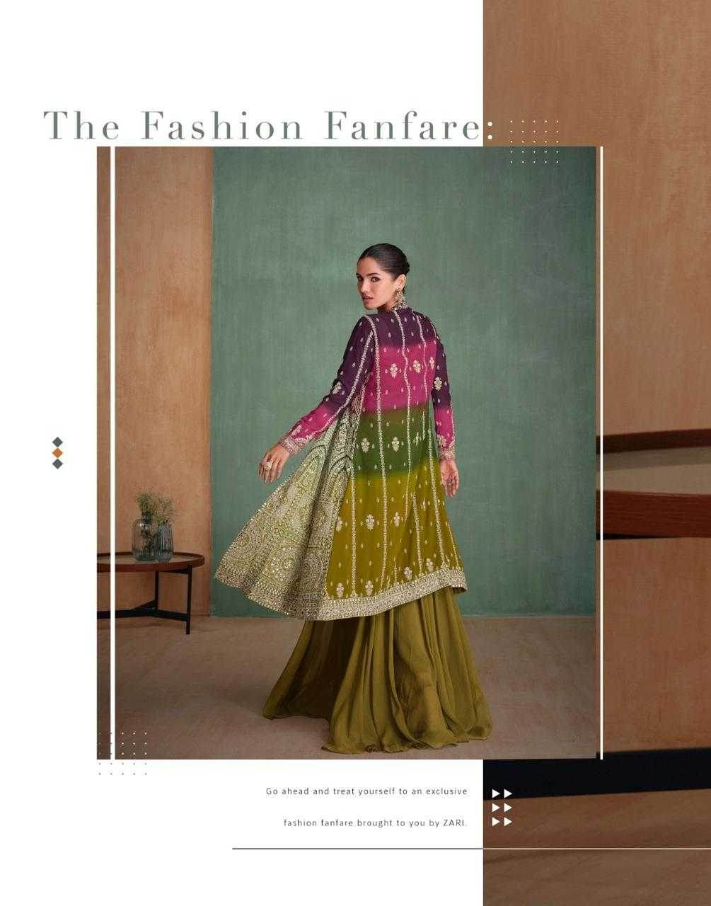 Elegant Gorgette ZARI Lehenga for Festive Occasions - MYLUXURY LANE ENTERPRISE