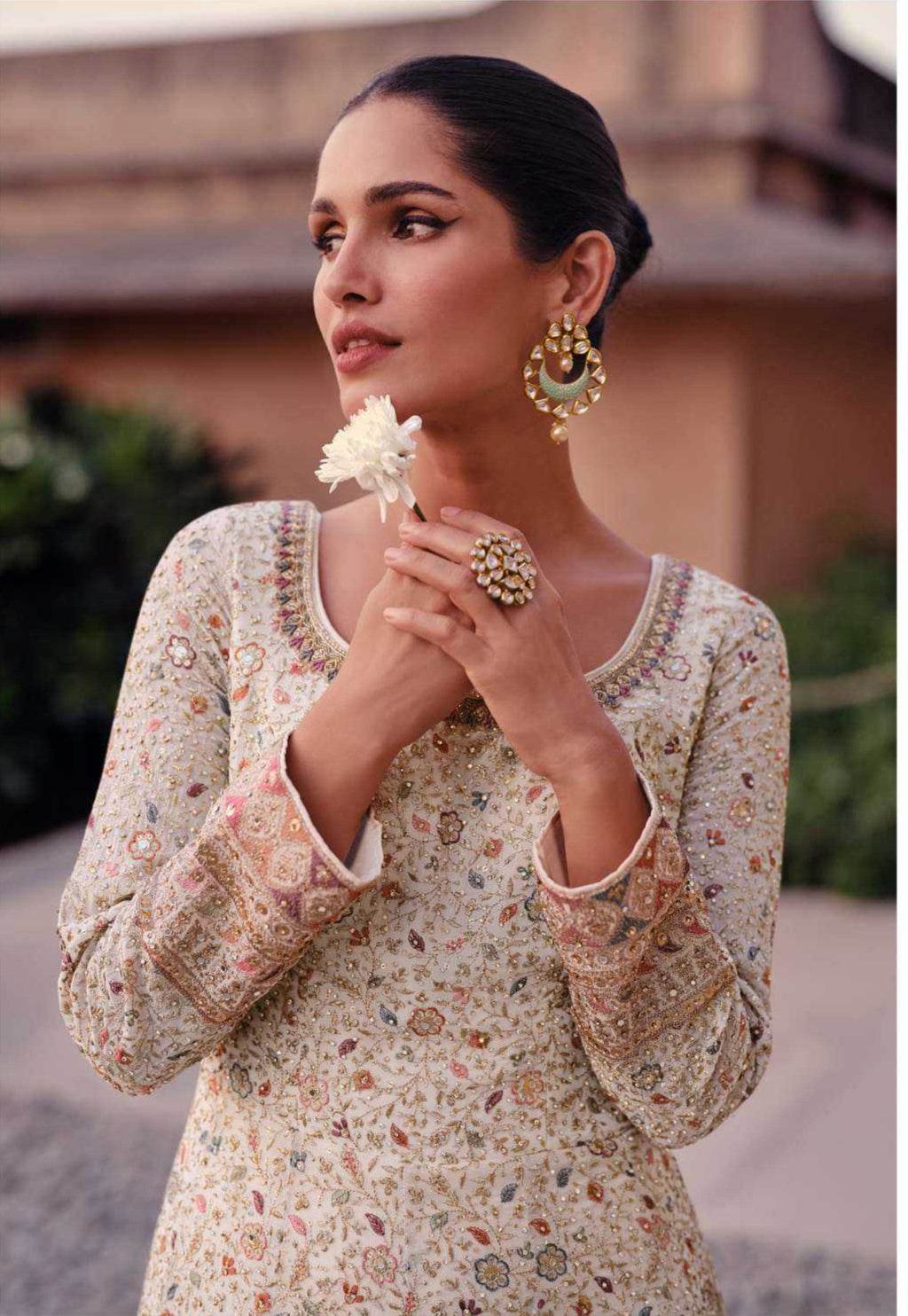 Embroidery Designer Gown - MYLUXURY LANE ENTERPRISE