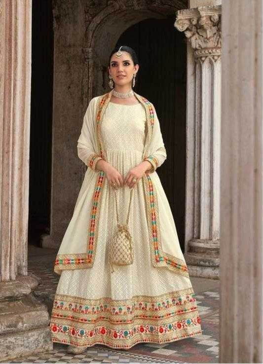 Embroidery Anarkali Gown - MYLUXURY LANE ENTERPRISE