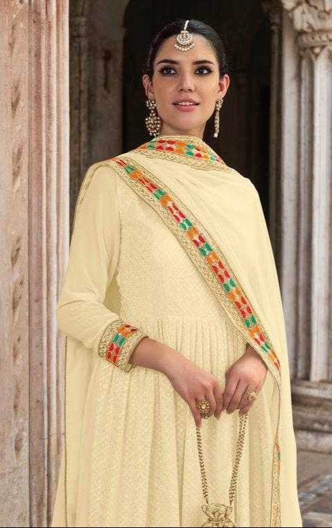 Embroidery Anarkali Gown - MYLUXURY LANE ENTERPRISE