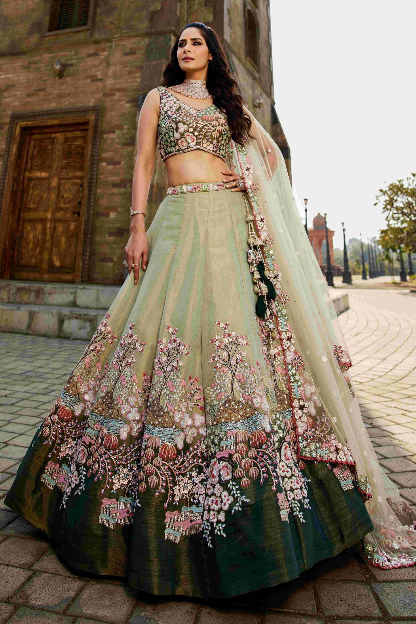 Elegant Net Designer Lehenga for Special Occasions - MYLUXURY LANE ENTERPRISE