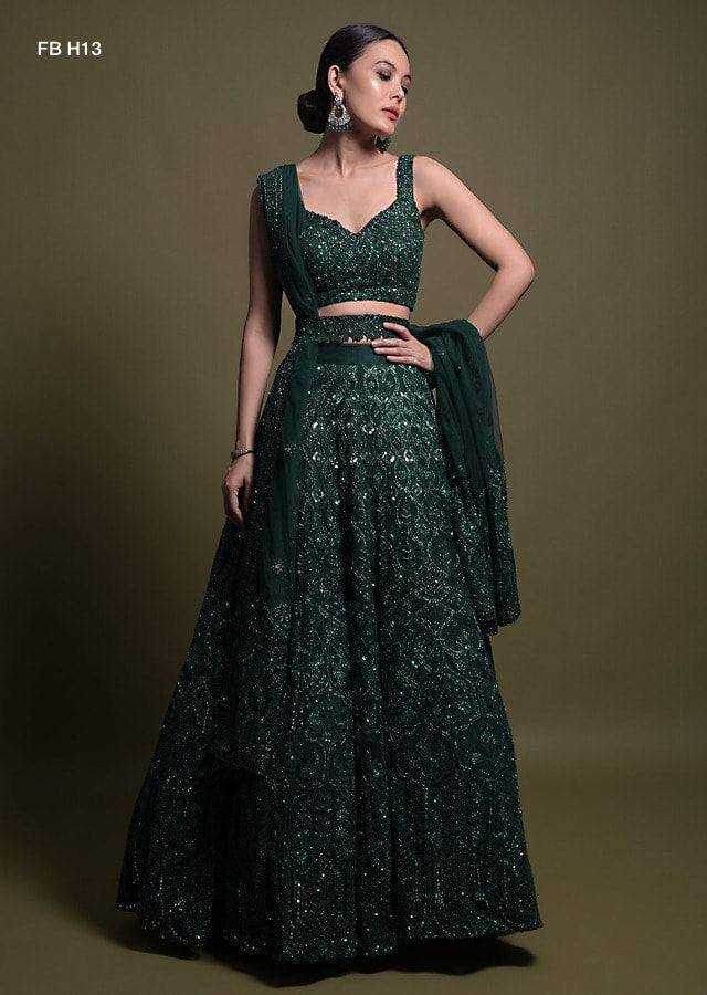 Elegant Wedding Lehenga with Intricate Handcrafted Details - MYLUXURY LANE ENTERPRISE