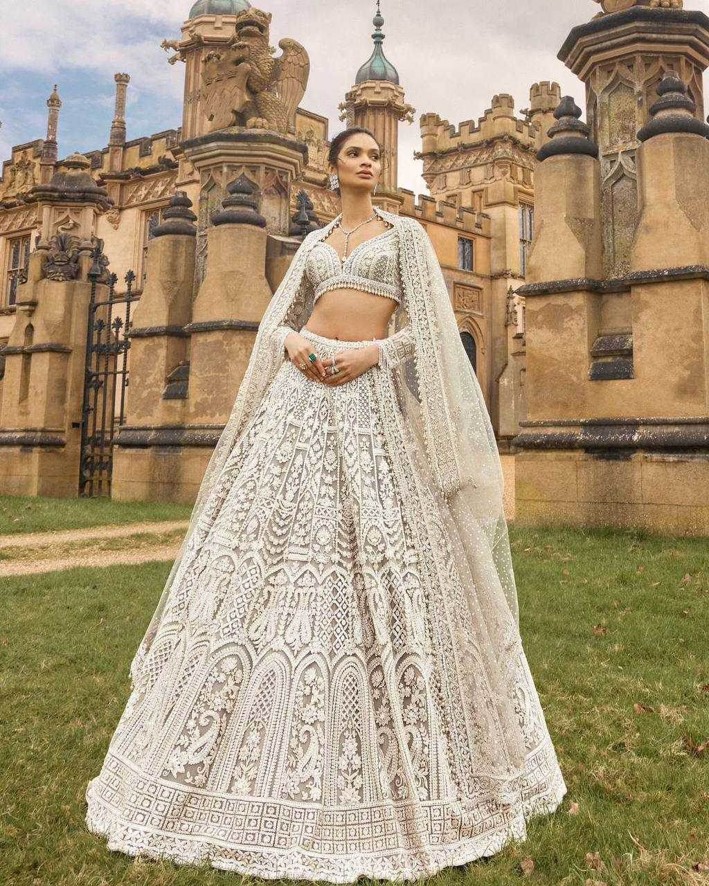 Elegant Thread Work Sequins Lehenga for Special Occasions - MYLUXURY LANE ENTERPRISE