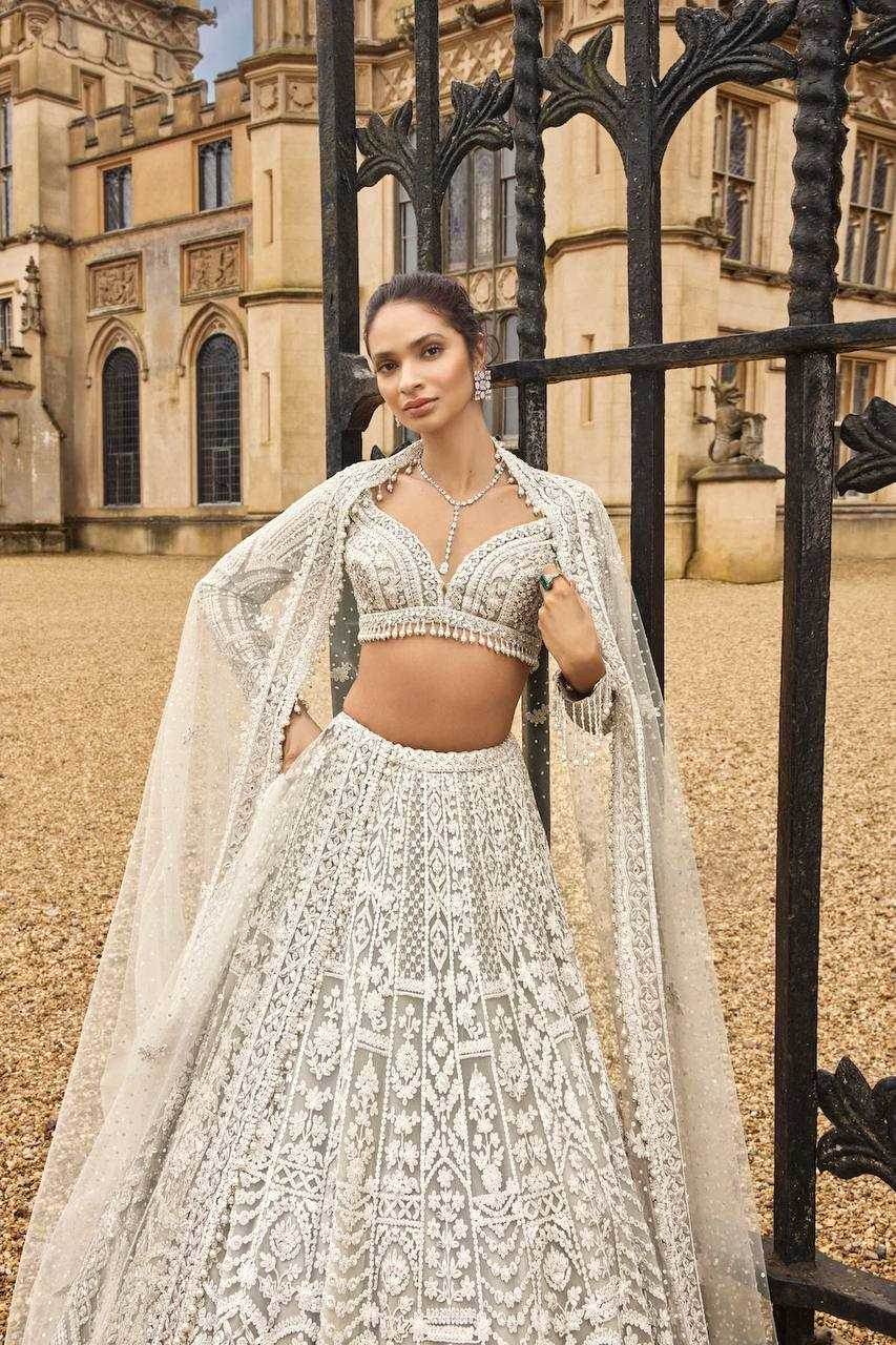 Elegant Thread Work Sequins Lehenga for Special Occasions - MYLUXURY LANE ENTERPRISE