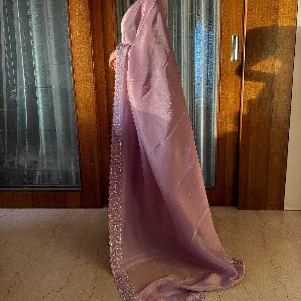 DESIGNER PARTY WEAR SILK SAREE - MYLUXURY LANE ENTERPRISE