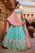 Designer Wedding Lehenga in Satin With Exquisite Embroidery - MYLUXURY LANE ENTERPRISE