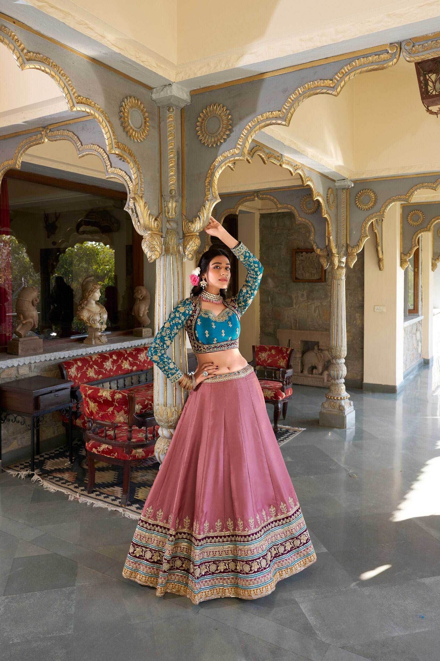 Exquisite Silk Lehenga for Traditional Weddings and Festivals - MYLUXURY LANE ENTERPRISE