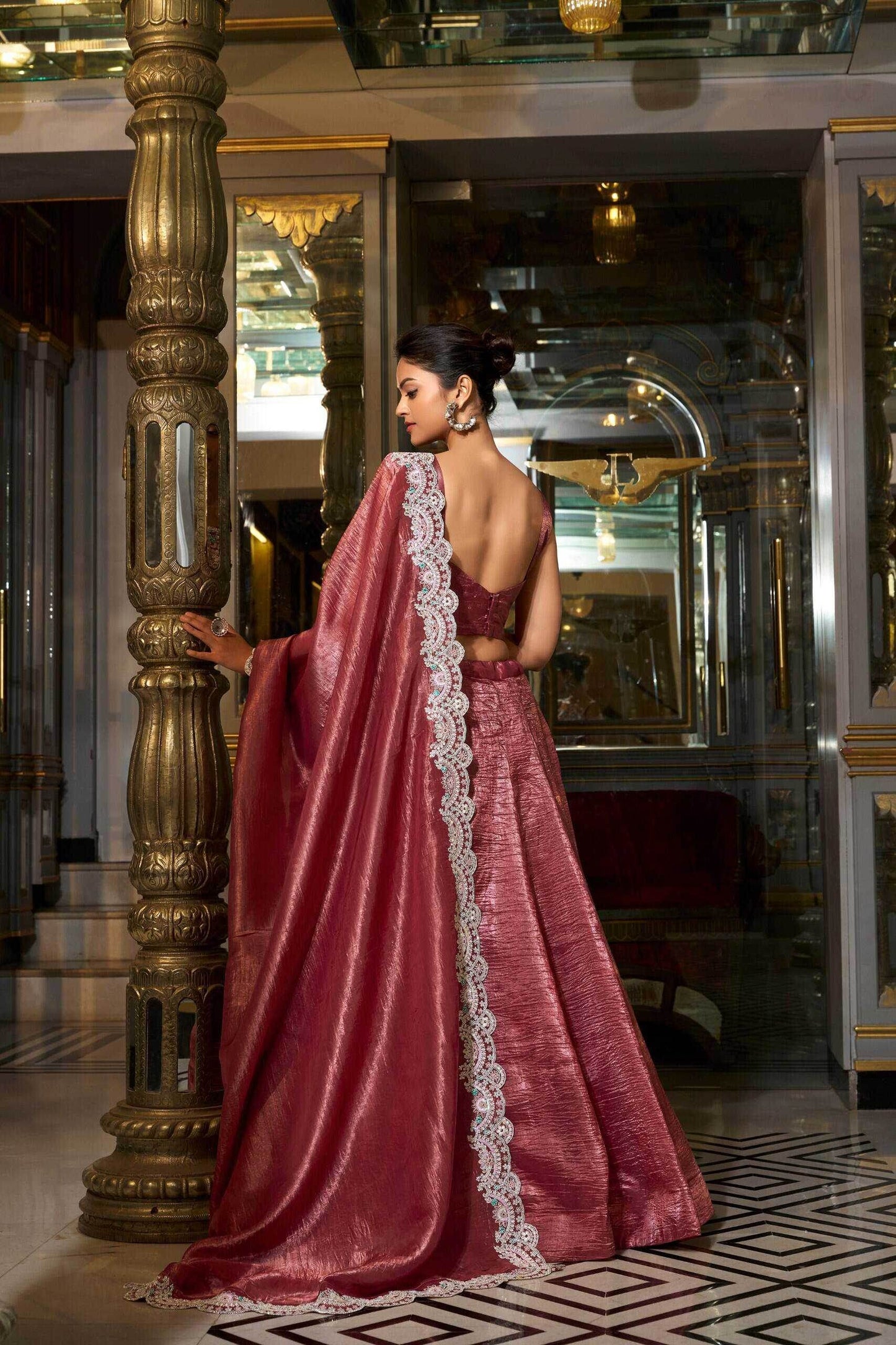 Elegant Soft Gold Lehenga for Weddings and Festivals - MYLUXURY LANE ENTERPRISE