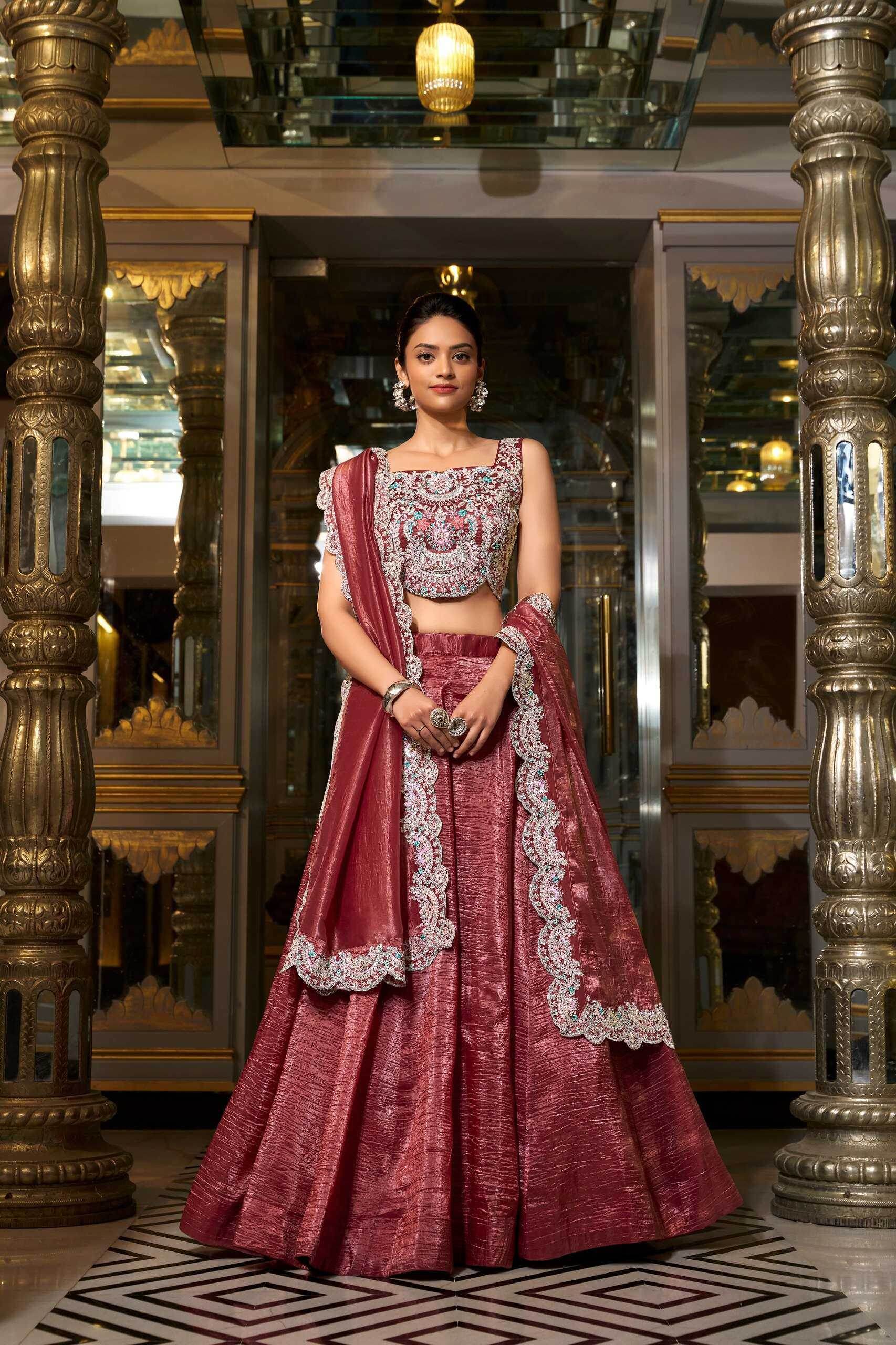 Elegant Soft Gold Lehenga for Weddings and Festivals - MYLUXURY LANE ENTERPRISE