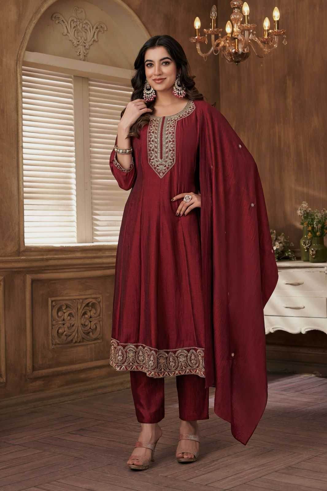 Ethnic Wear Embroidery Suit - MYLUXURY LANE ENTERPRISE