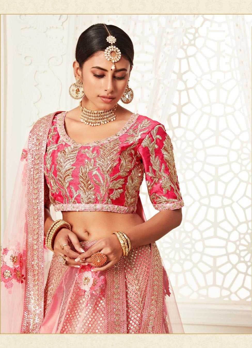 Elegant Traditional Net Lehenga for Festive Occasions - MYLUXURY LANE ENTERPRISE
