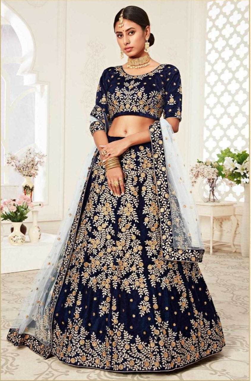 Elegant Traditional Net Lehenga for Festive Occasions - MYLUXURY LANE ENTERPRISE