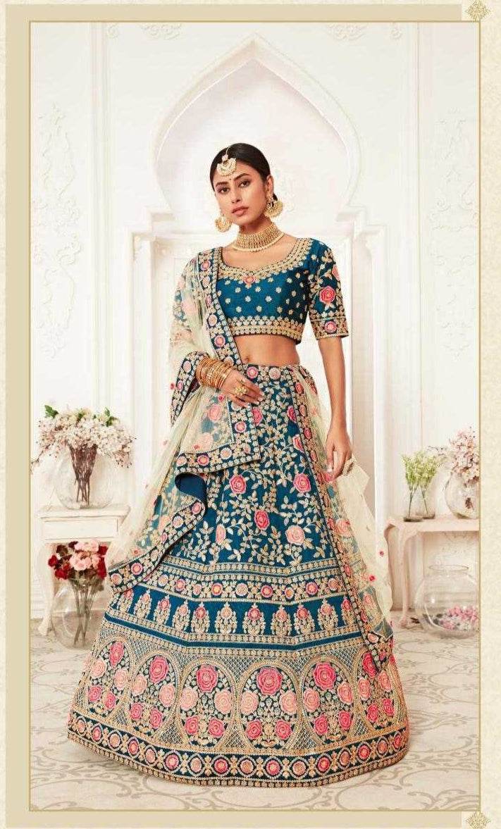 Elegant Traditional Net Lehenga for Festive Occasions - MYLUXURY LANE ENTERPRISE