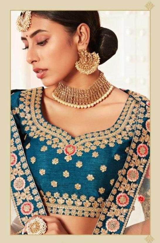 Elegant Traditional Net Lehenga for Festive Occasions - MYLUXURY LANE ENTERPRISE