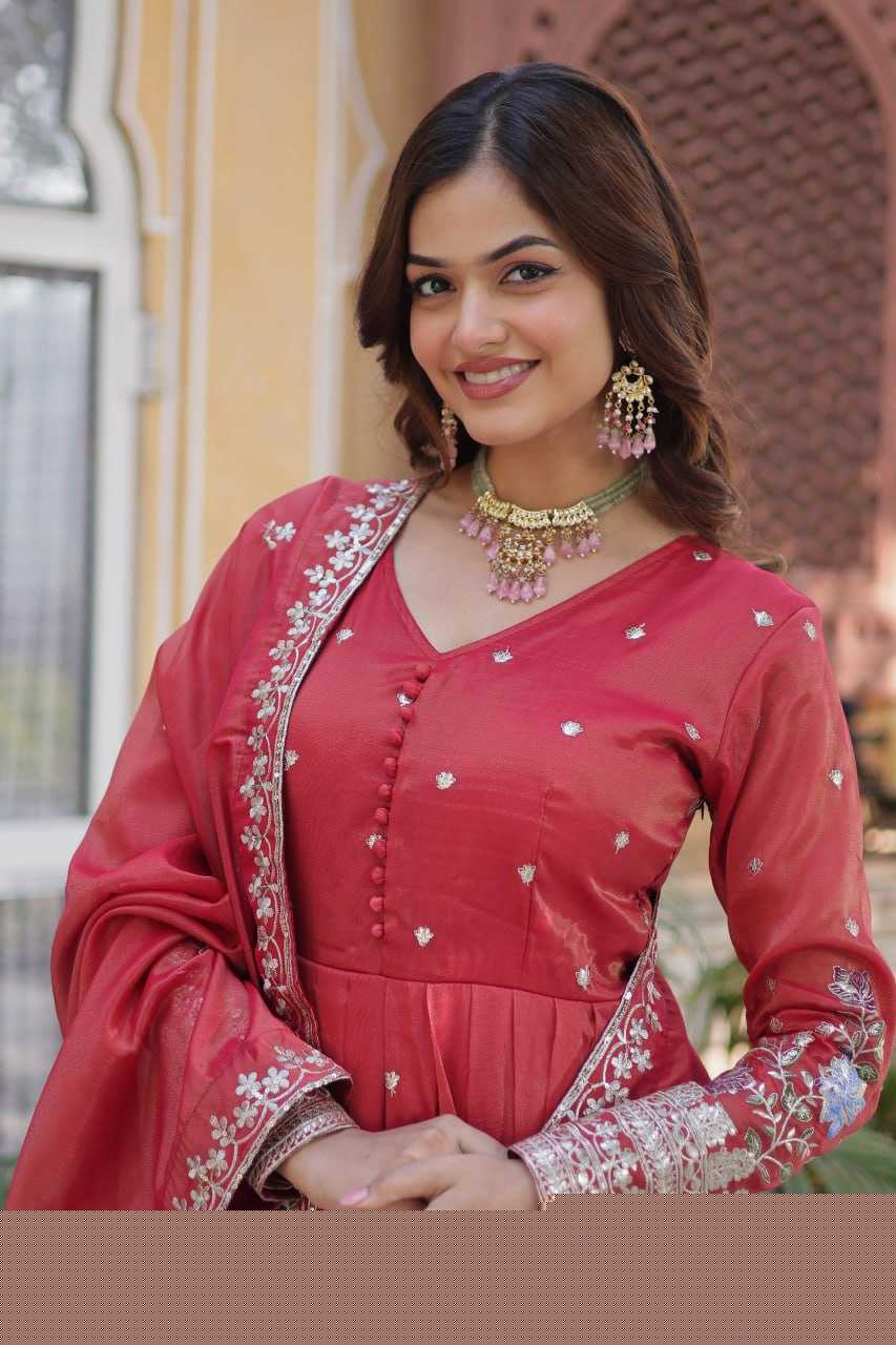 Embroidery Anarkali Long Gown - MYLUXURY LANE ENTERPRISE